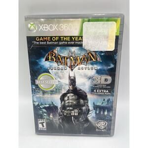 Batman: Arkham Asylum (Xbox 360, 2009) Complete CIB Tested - Fast Shipping
